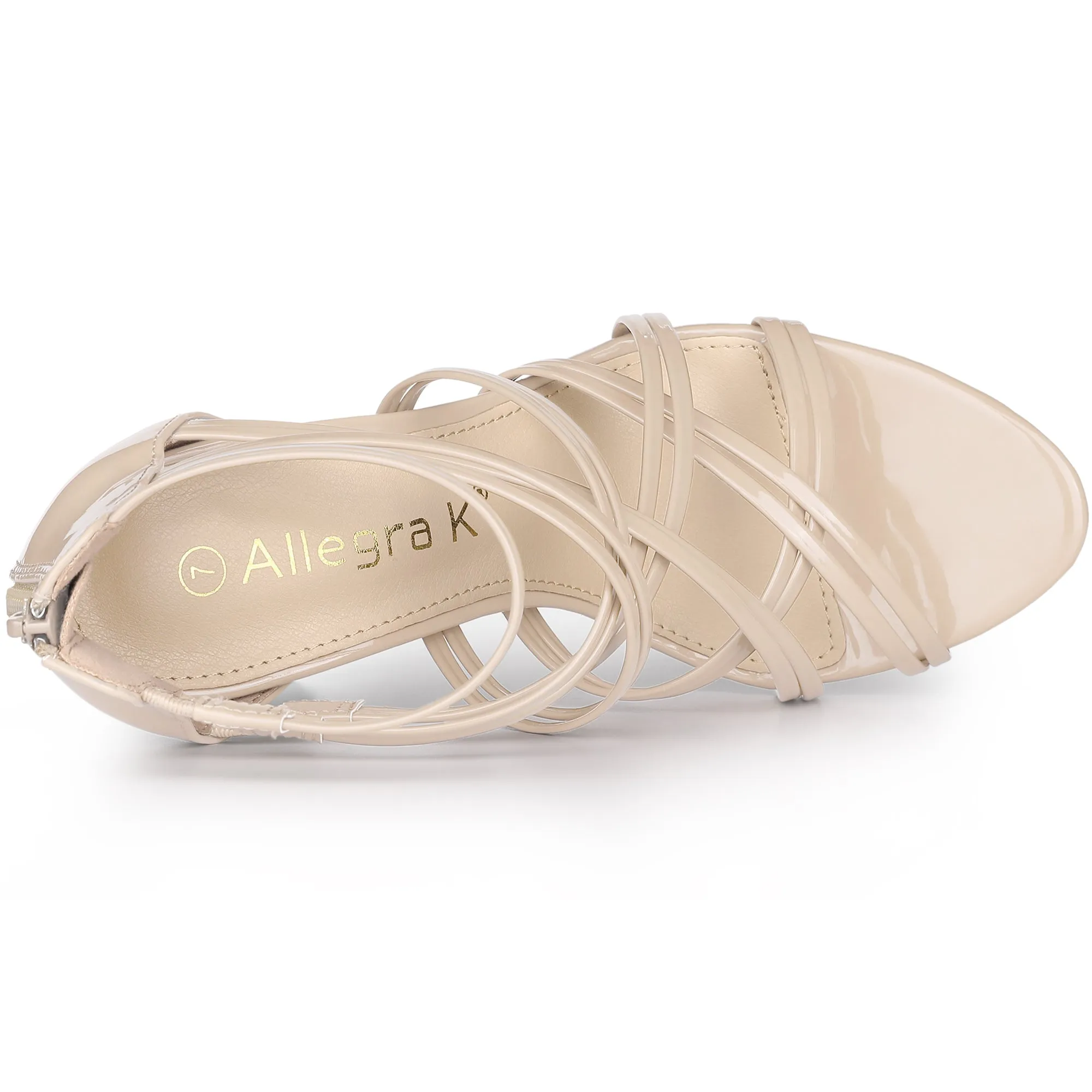 Open Toe Strappy Stiletto Heel Lace Up Sandals sold by Allegra K product image thumbnail 5