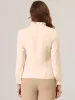 Elegant Long Sleeve Blouse Ruffle Tie Neck Business Work Top sold by Allegra K