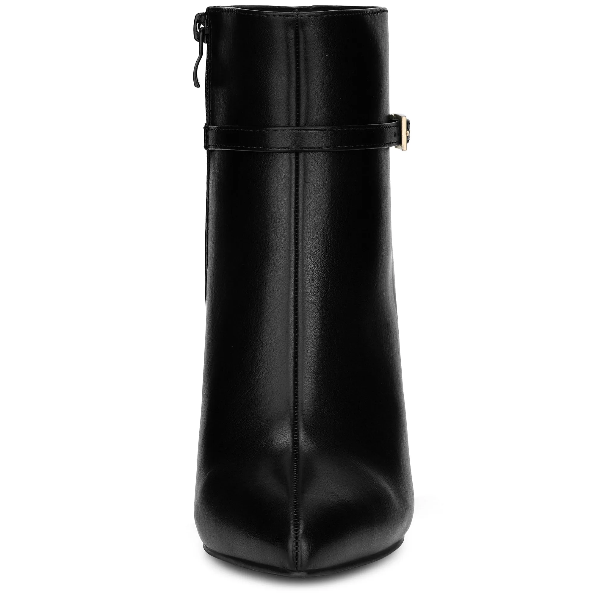 Women's Pointed Toe Buckle Strap Stiletto Heels Ankle Boots sold by Allegra K product image thumbnail 2