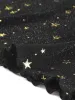 Mesh Crop Top Stars Pattern Glitter Sheer See Through Blouse sold by Allegra K