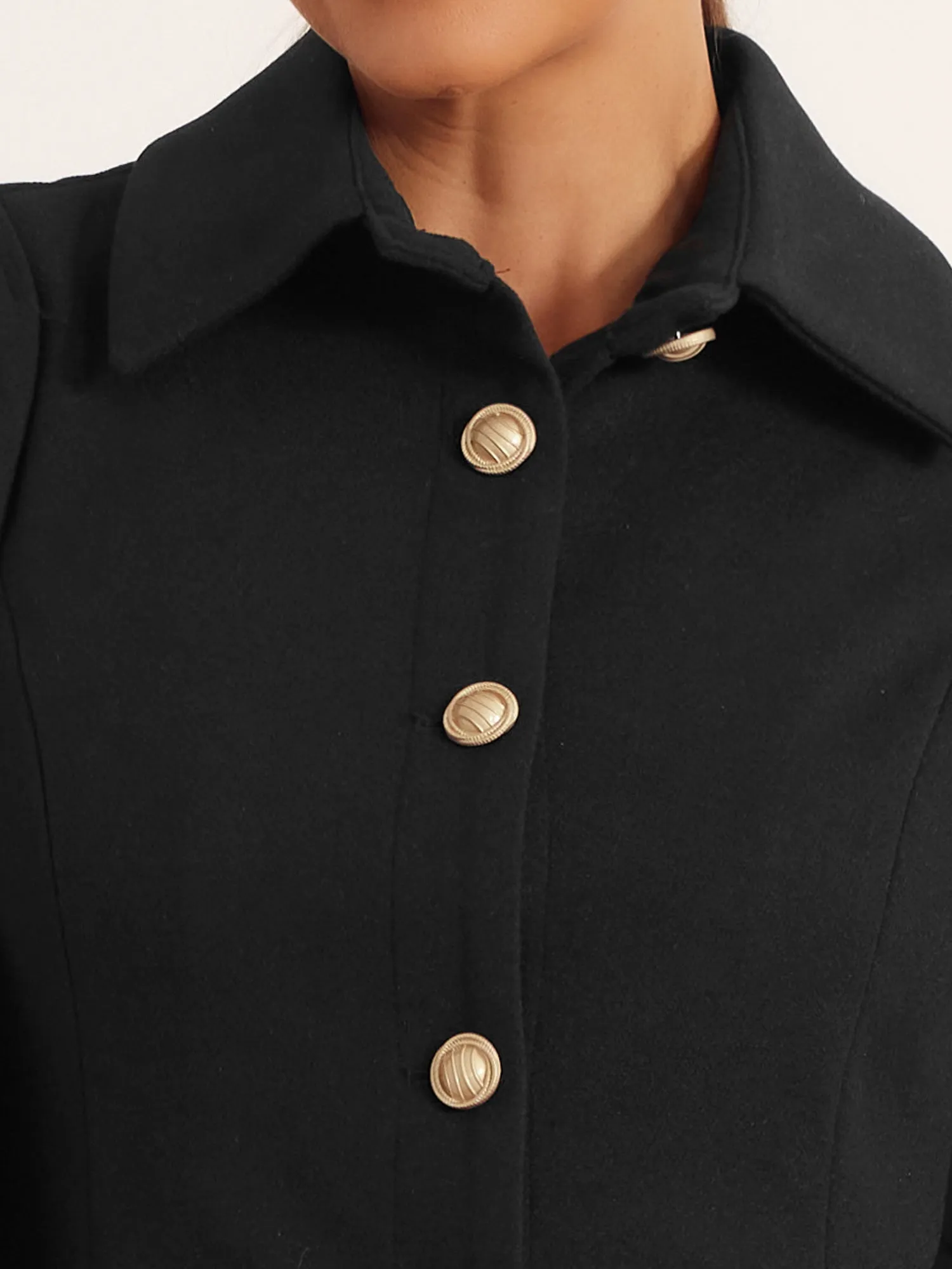 Split Sleeve Button Front Cape Coat Shawl Jackets sold by Allegra K product image thumbnail 4