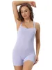 Square Neck Bodycon Sleeveless Solid Color Romper sold by Allegra K