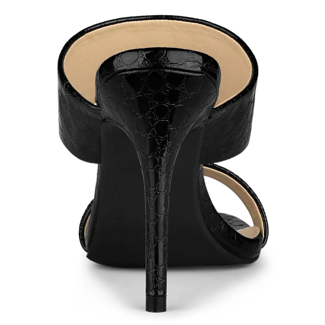 Open Toe Stiletto Heel Slide Sandals sold by Allegra K product image thumbnail 5