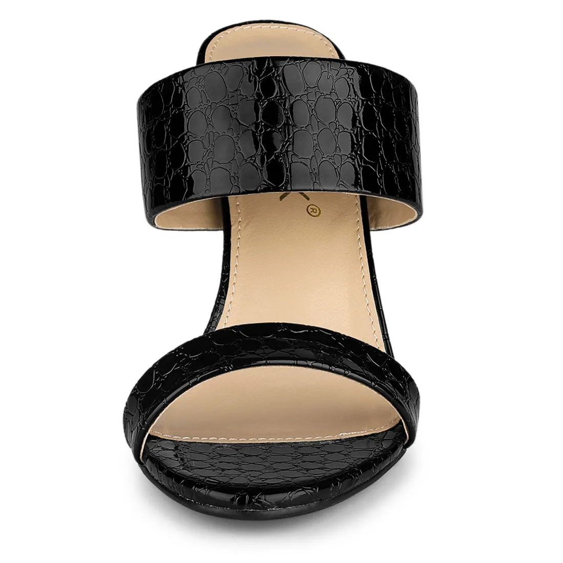 Open Toe Stiletto Heel Slide Sandals sold by Allegra K product image thumbnail 4