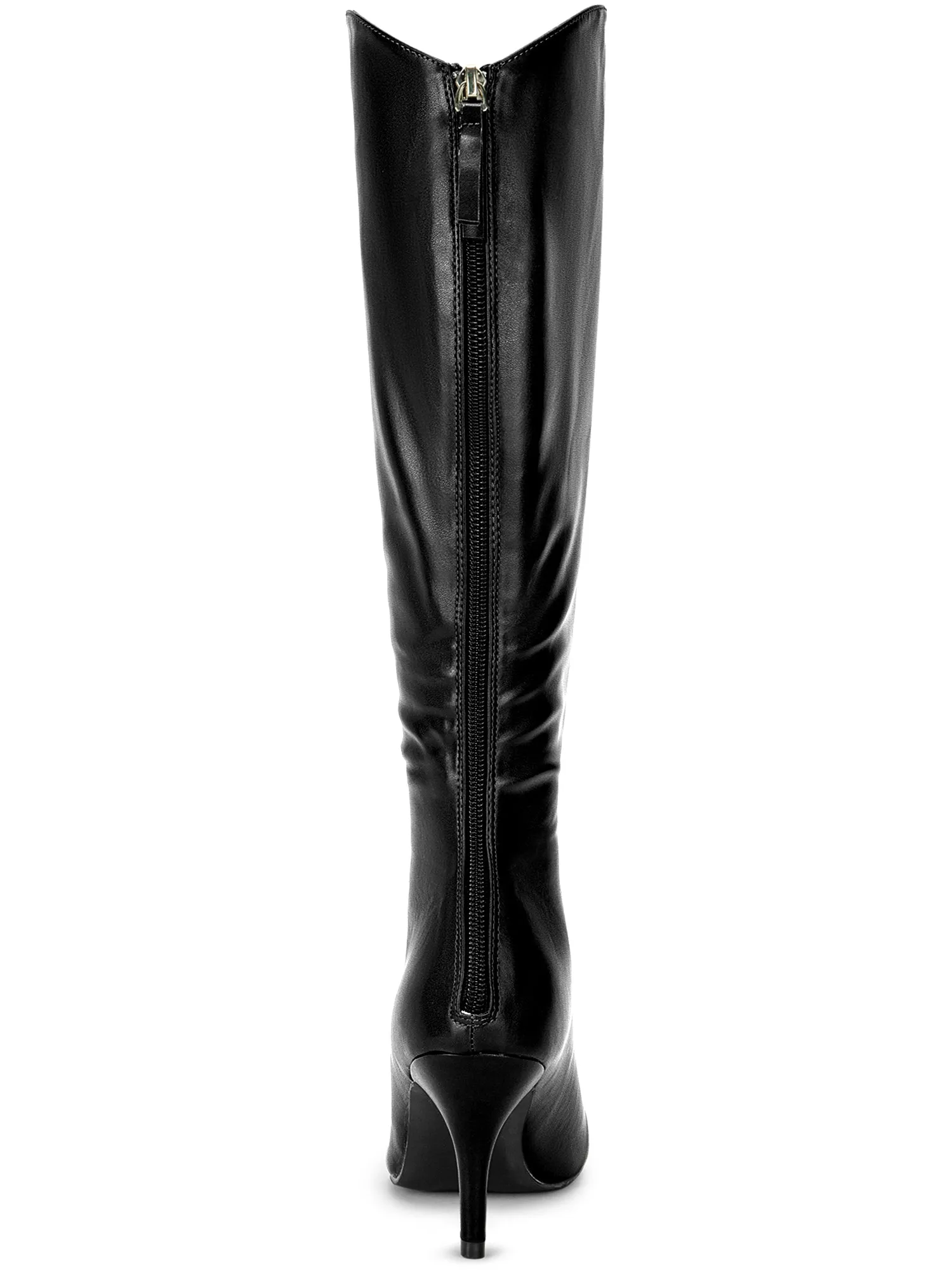 Women's Pointed Toe Stiletto Heel Knee High Boots sold by Allegra K product image thumbnail 3