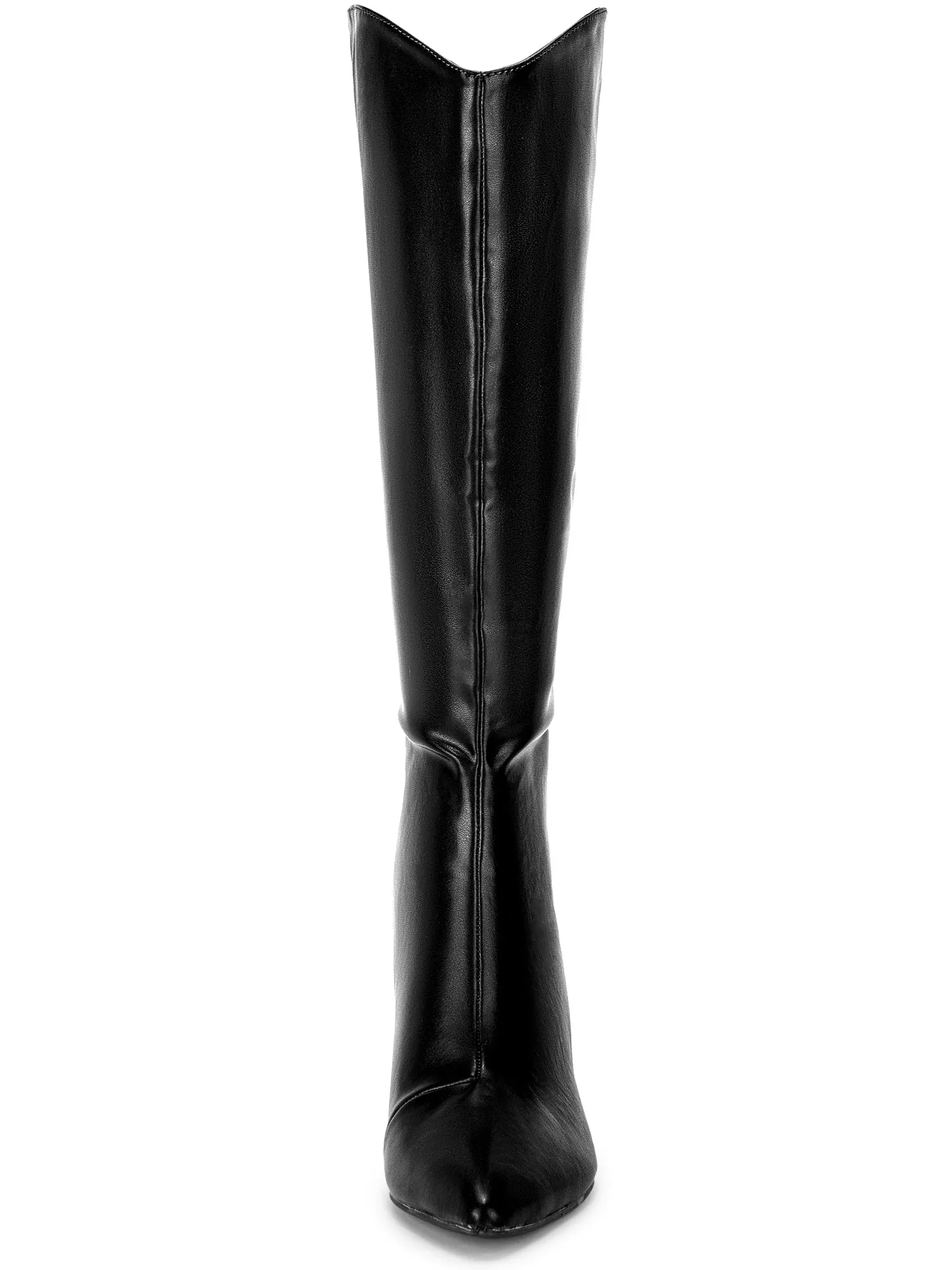 Women's Pointed Toe Stiletto Heel Knee High Boots sold by Allegra K product image thumbnail 2