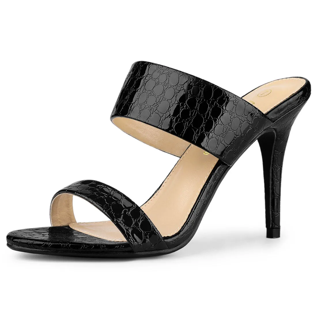 Open Toe Stiletto Heel Slide Sandals sold by Allegra K product image thumbnail 2