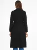 Collar Zipper Belted A-Line Winter Overcoat Long Coat sold by Allegra K