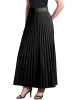 Flowy Pleated Elastic High Waist Belted Swing A-line Maxi Skirt sold by Allegra K
