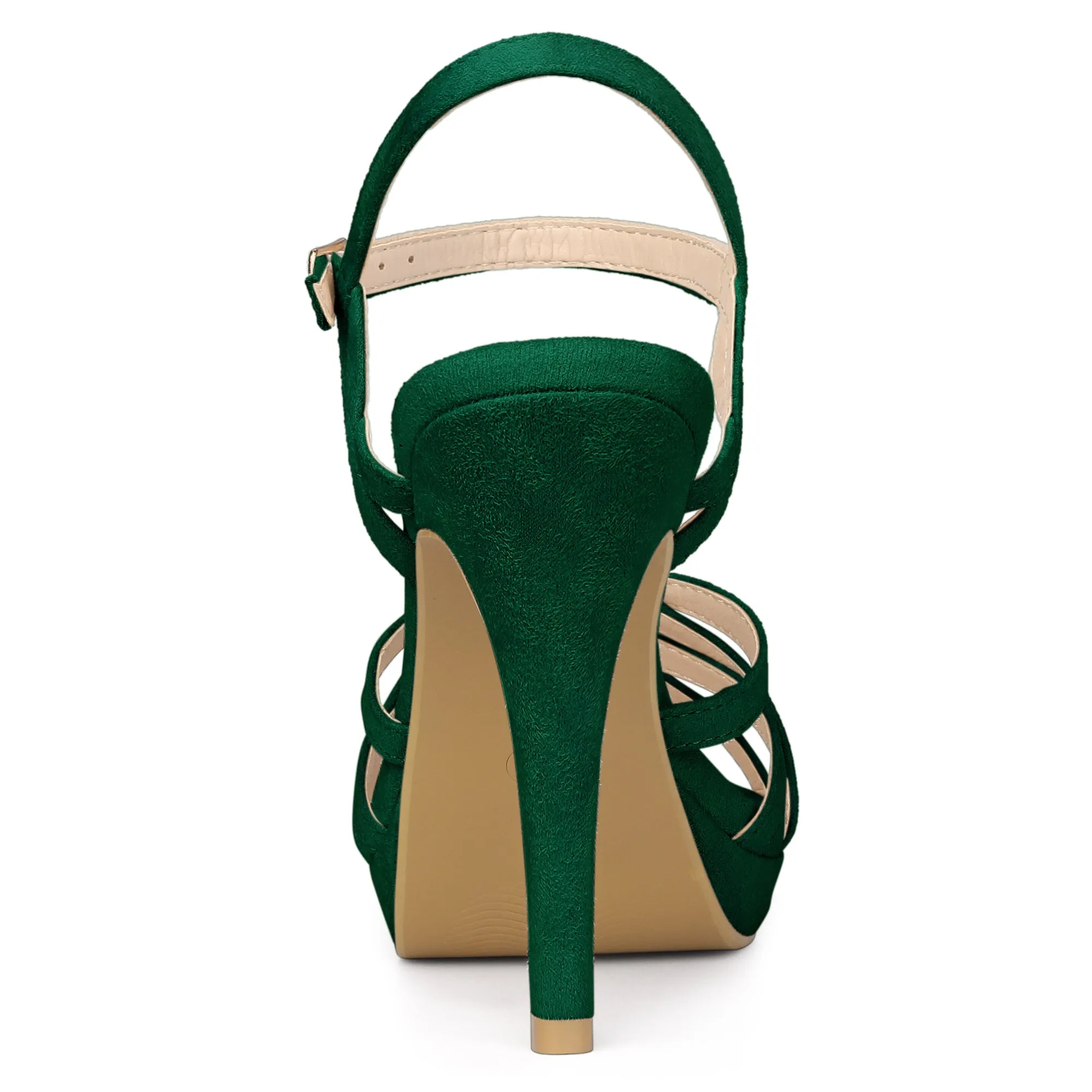 Crisscross Straps Strappy Platform Stiletto Heel Sandals sold by Allegra K product image thumbnail 4