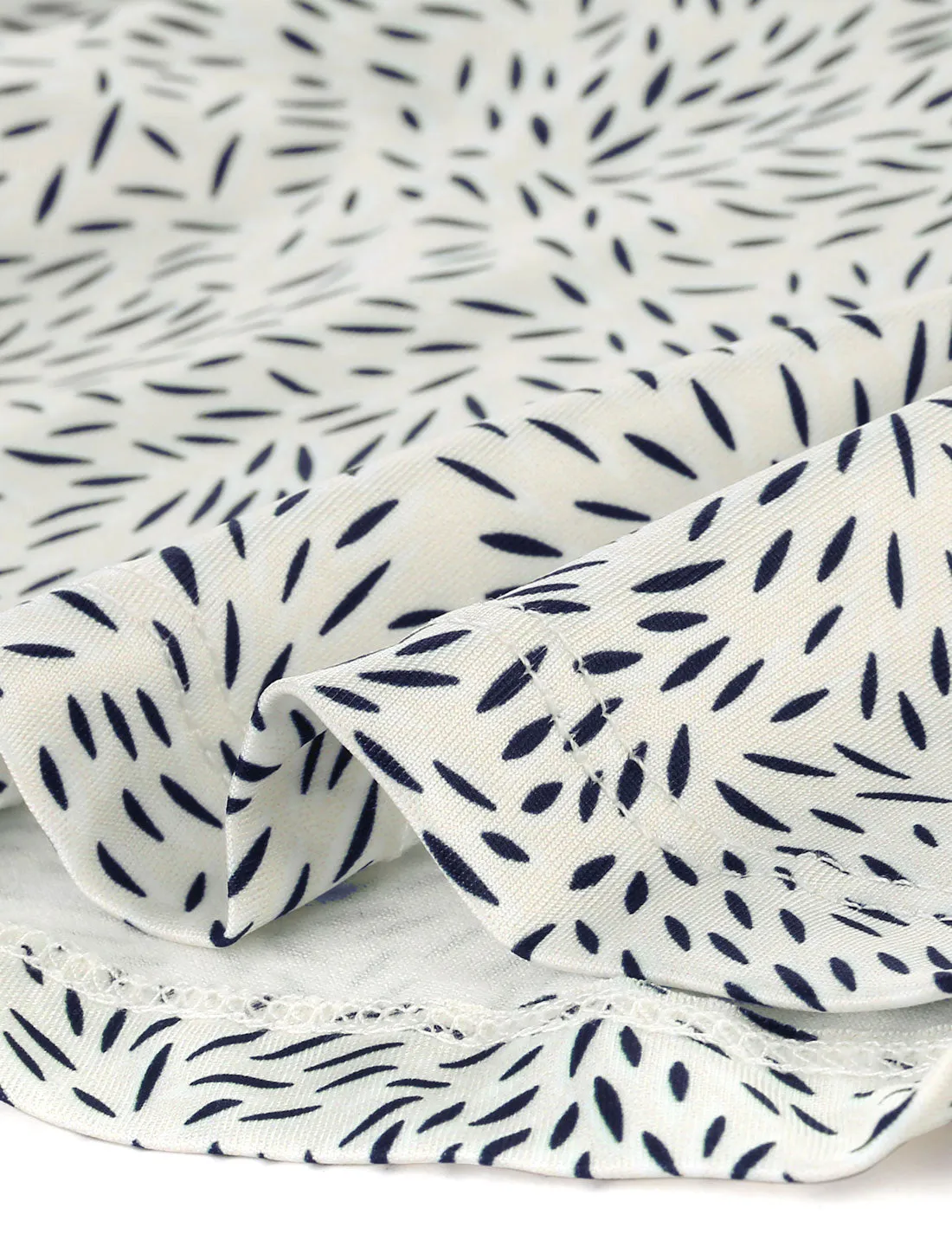 3/4 Sleeve V Neck Ruched Printed Casual Tops sold by Allegra K product image thumbnail 5