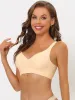 Women's Wireless Battles No Show Smooth Comfort Adjustable Straps Minimizers Bras sold by Allegra K