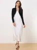 Ruched Long Sleeve Open Front Knit Cropped Bolero Shrug sold by Allegra K