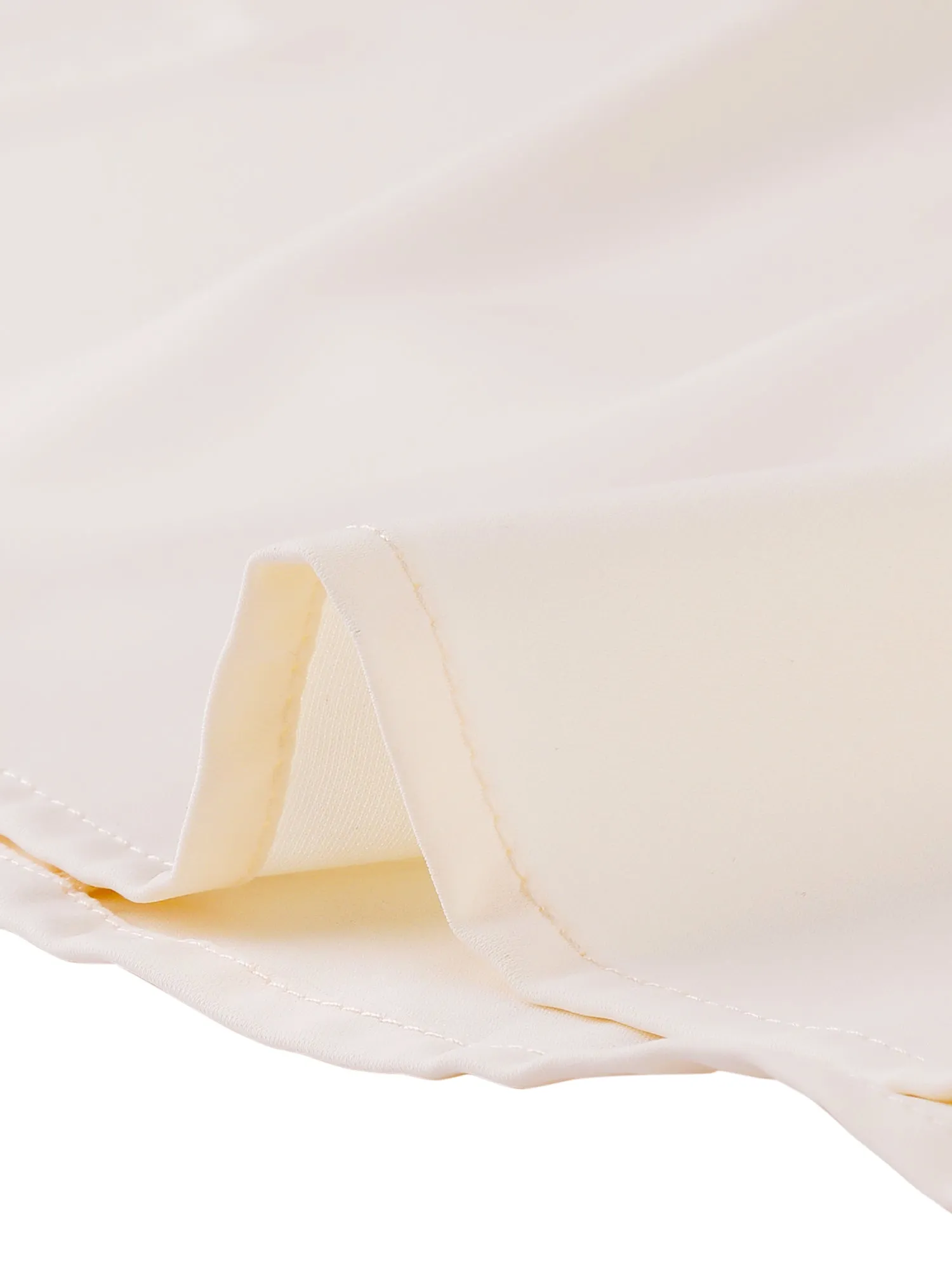 Elegant Blouse Office Double Collar Beaded Pearl Button-Up Shirt sold by Allegra K product image thumbnail 4