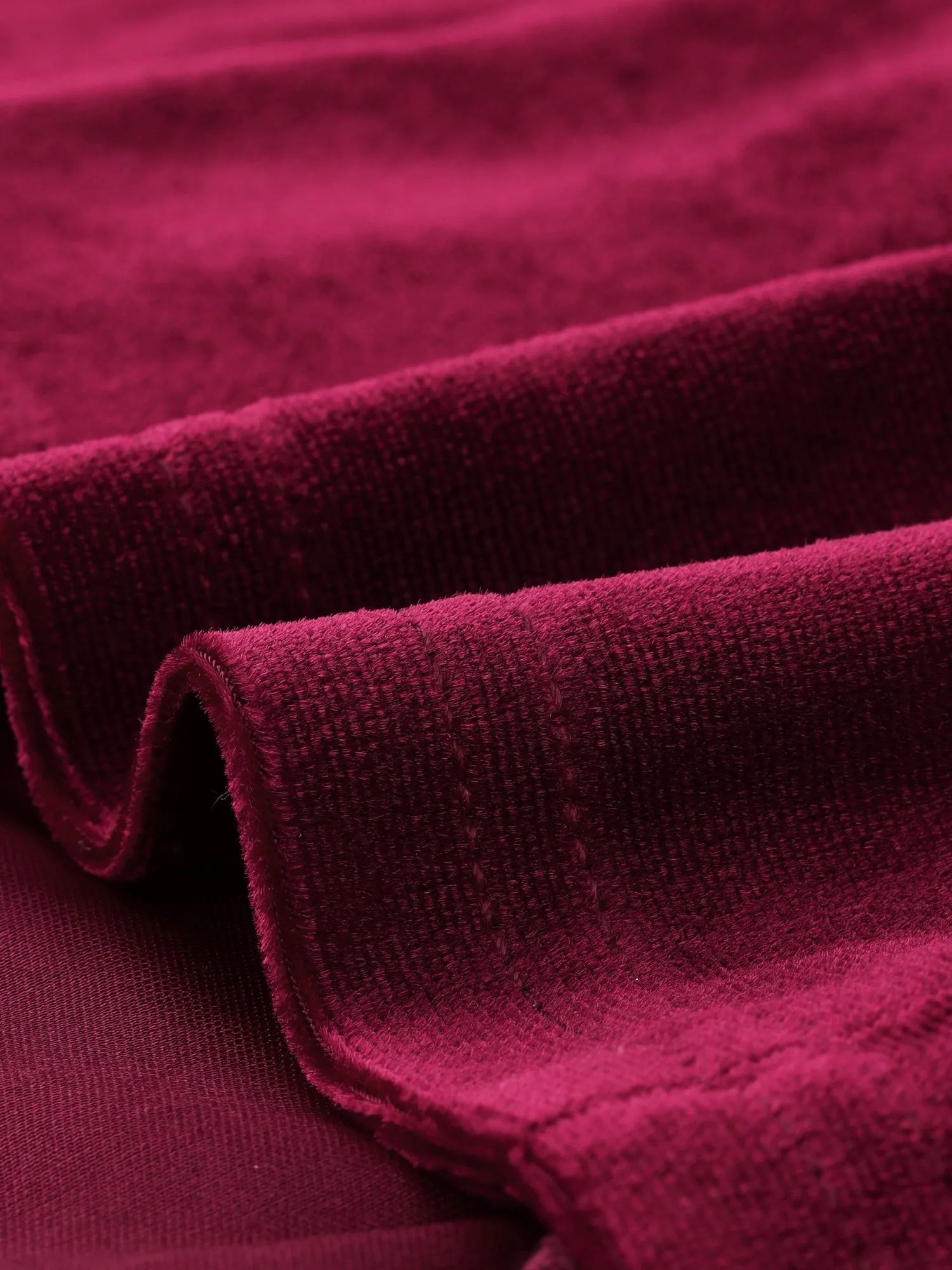 Vintage Velvet Top Sweetheart Neck Cinched Waist Casual Blouse sold by Allegra K product image thumbnail 5