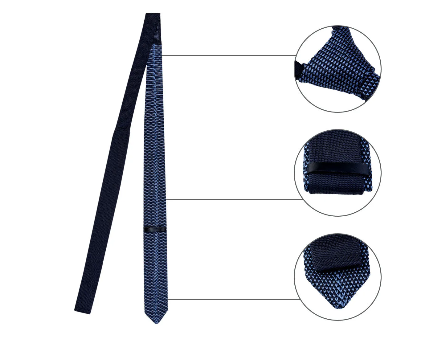 Knitted Neckties for Men Regular Tie Heart Print Ties sold by Allegra K product image thumbnail 4