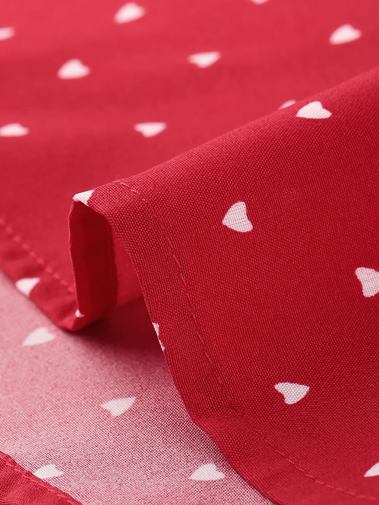 Valentine's Day A-Line Heart Print Peter Pan Collar Mini Dress sold by Allegra K product image thumbnail 4