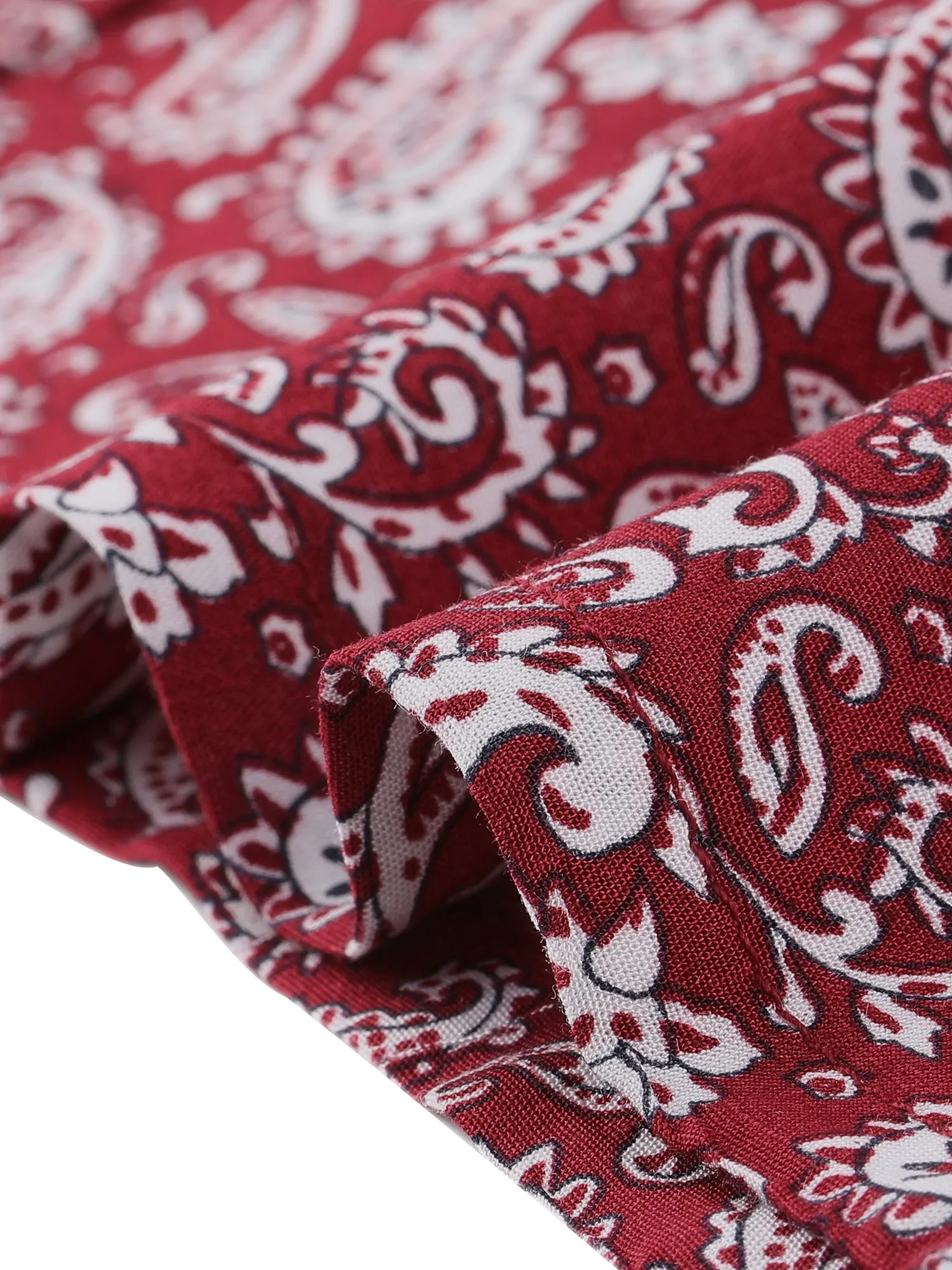 Boho High Waist Drawstring Split Flowy Wide Leg Pants sold by Allegra K product image thumbnail 5