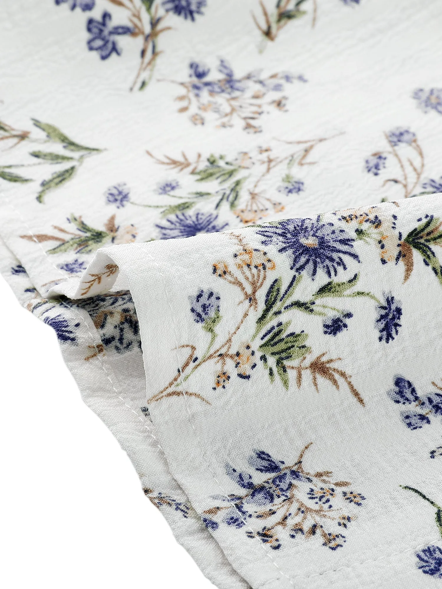 Floral Top Button Down Peter Pan Collar Blouse sold by Allegra K product image thumbnail 5