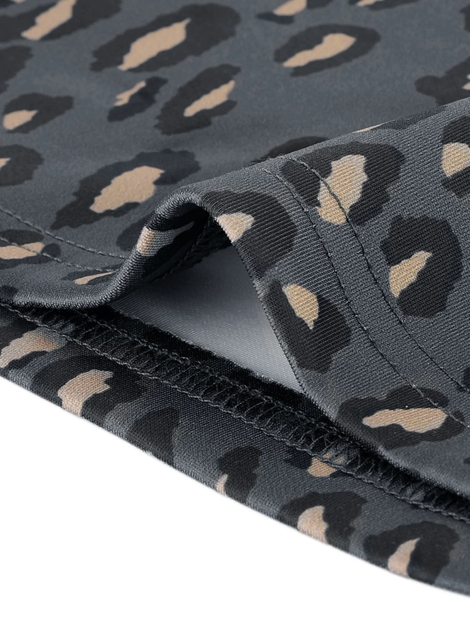 Knee Length Work High Waisted Leopard Pencil Skirt sold by Allegra K product image thumbnail 5