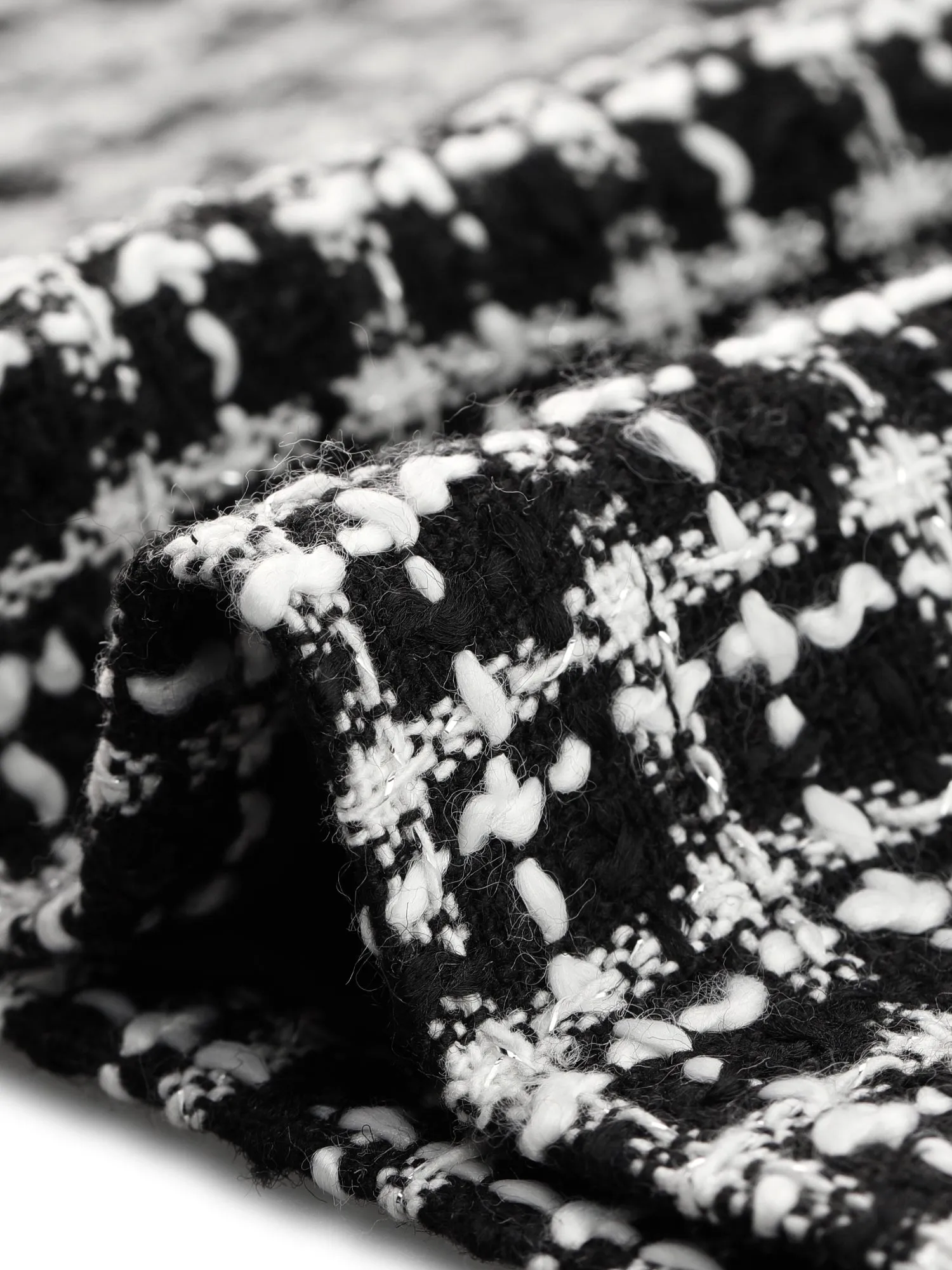 2 Piece Outfits Plaid Tweed Cropped Blazer Jacket & Mini Skirt Suit Set sold by Allegra K product image thumbnail 5