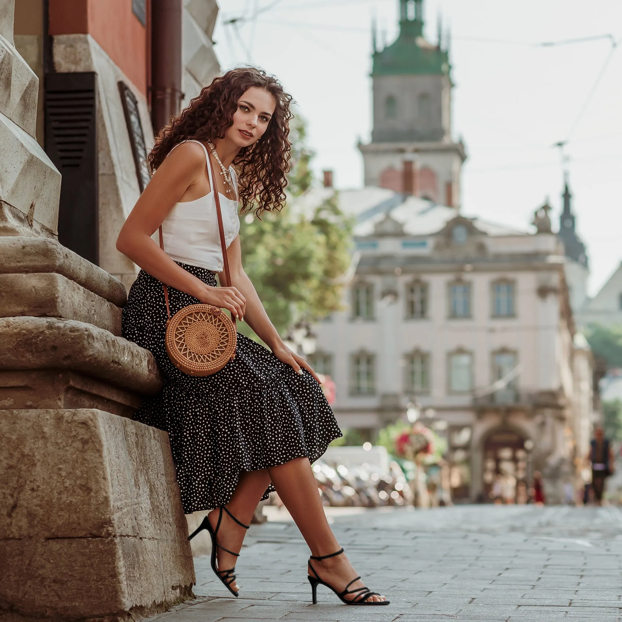 Women's Lace Up Strappy Heels Stiletto High Heels Sandals sold by Allegra K product image thumbnail 3