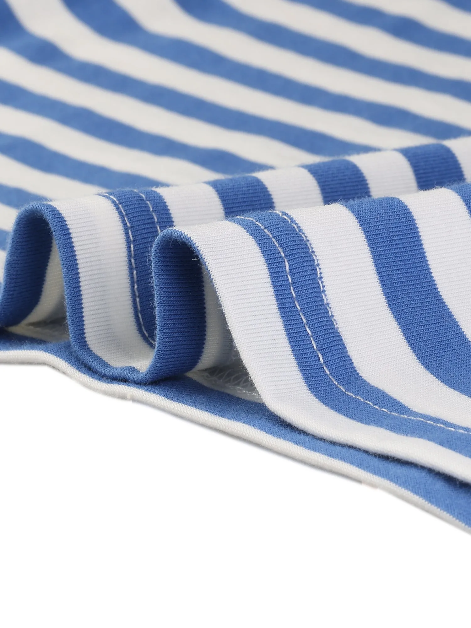 3/4 Sleeve Round Neck Casual Striped T-Shirt sold by Allegra K product image thumbnail 5