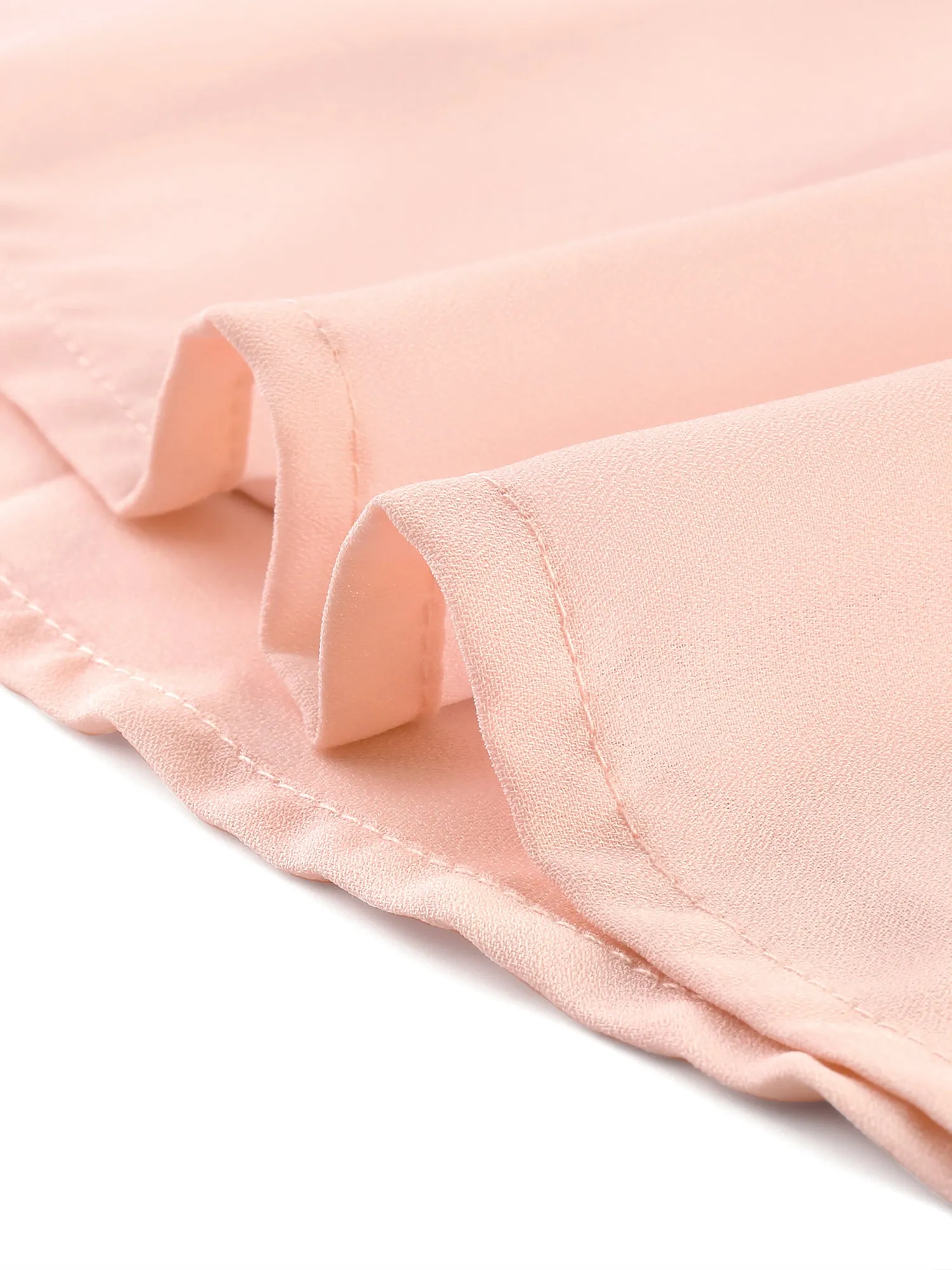 Chiffon Layered Cap Sleeve Work Office Button Down Collar Shirt sold by Allegra K product image thumbnail 5