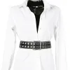 Grommet Wide Waist Belt for Dress Metal Pin Buckle sold by Allegra K