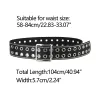 Grommet Wide Waist Belt for Dress Metal Pin Buckle sold by Allegra K