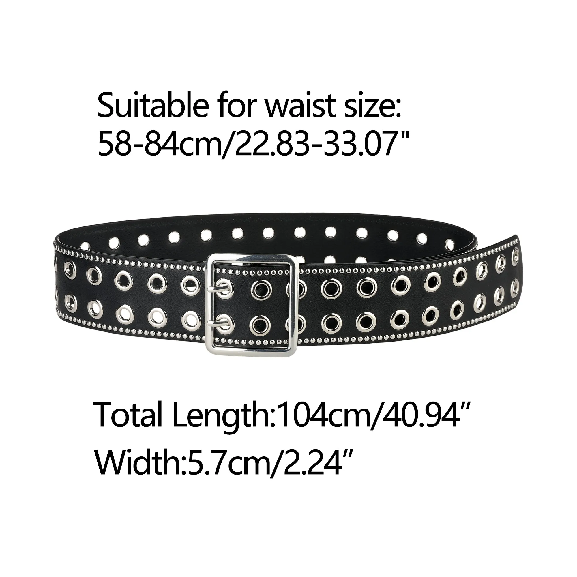 Grommet Wide Waist Belt for Dress Metal Pin Buckle sold by Allegra K product image thumbnail 3
