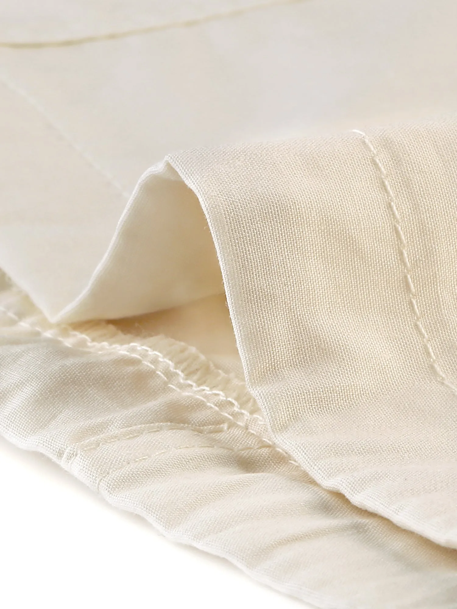 Button Up Short Sleeve Tops Drawstring Summer Cotton Crop Shirt sold by Allegra K product image thumbnail 5