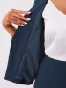 2 Pieces Collarless 3/4 Sleeves Blazer and Pencil Skirt Office Work Business Suit Set sold by Allegra K