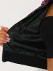 Sequin Long Sleeve Zipper Up Collarless Glitter Bomber Jacket sold by Allegra K