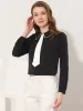 Work Office Shirt Long Sleeve Button Up Peter Pan Collar Blouse sold by Allegra K