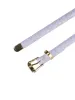 Skinny Embossed Leather Alloy Jeans Dresses Pants Pin Buckle Belt sold by Allegra K