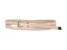 Skinny Embossed Leather Alloy Jeans Dresses Pants Pin Buckle Belt sold by Allegra K