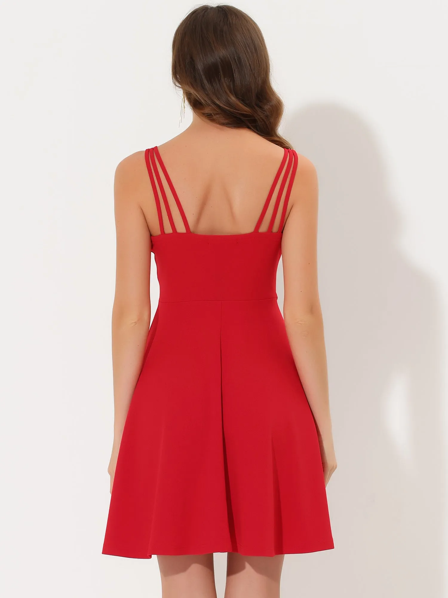 Homecoming Sexy Backless Sleeveless Party Cocktail Dress Sundress sold by Allegra K product image thumbnail 3