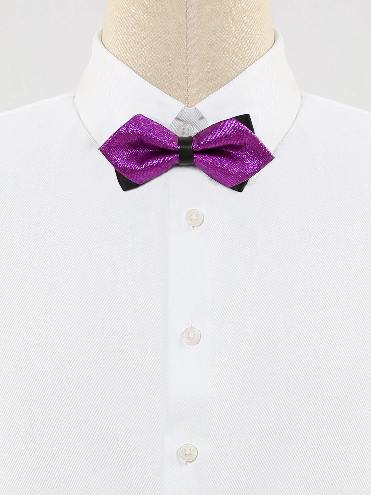 Pre-Tied Plain Bowtie Adjustable Neck Wedding Pointed Bow Ties sold by Allegra K product image thumbnail 2