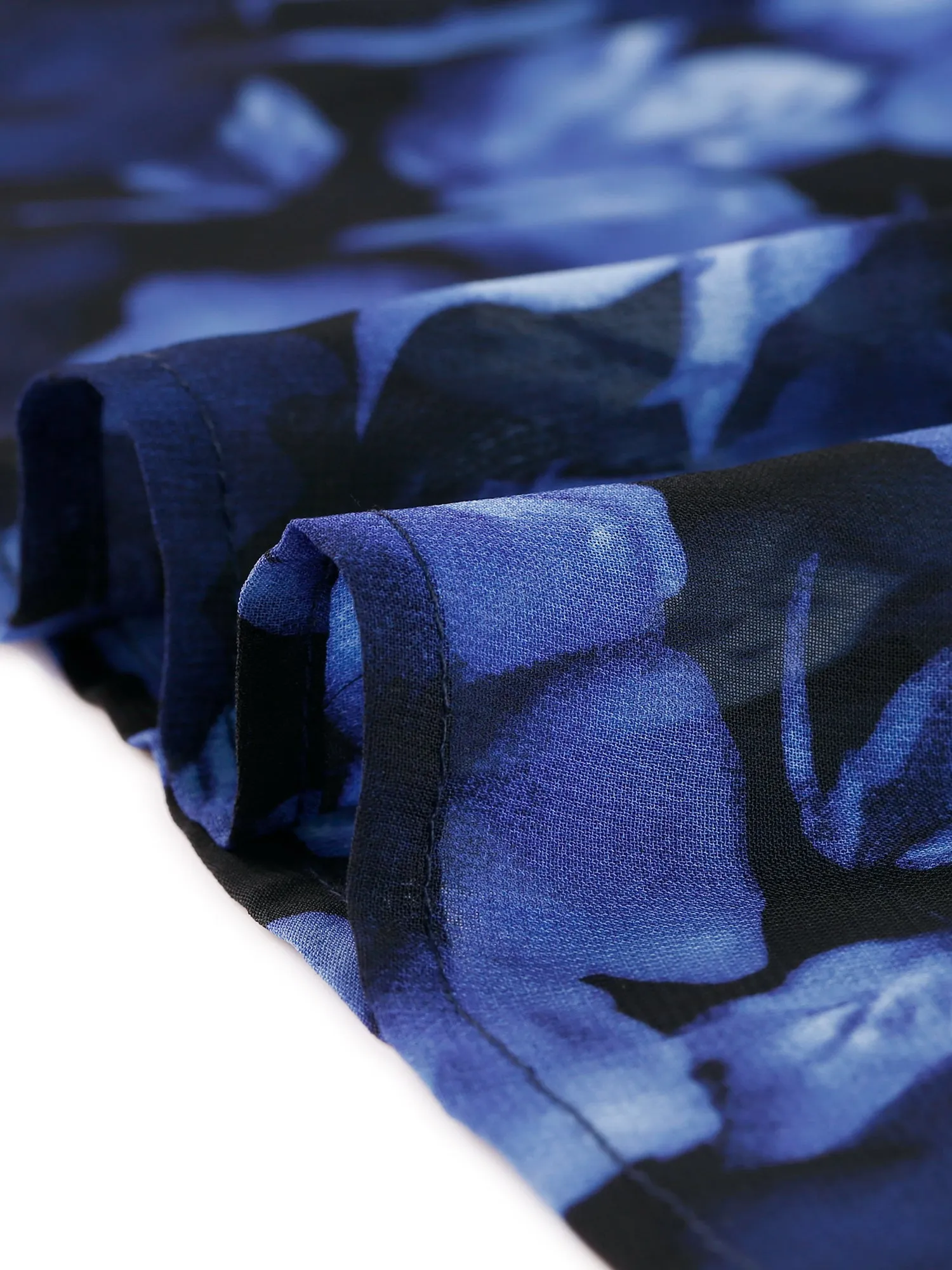 Spaghetti Strap Floral Smock Slit Elegant Maxi Dress Sundress sold by Allegra K product image thumbnail 5