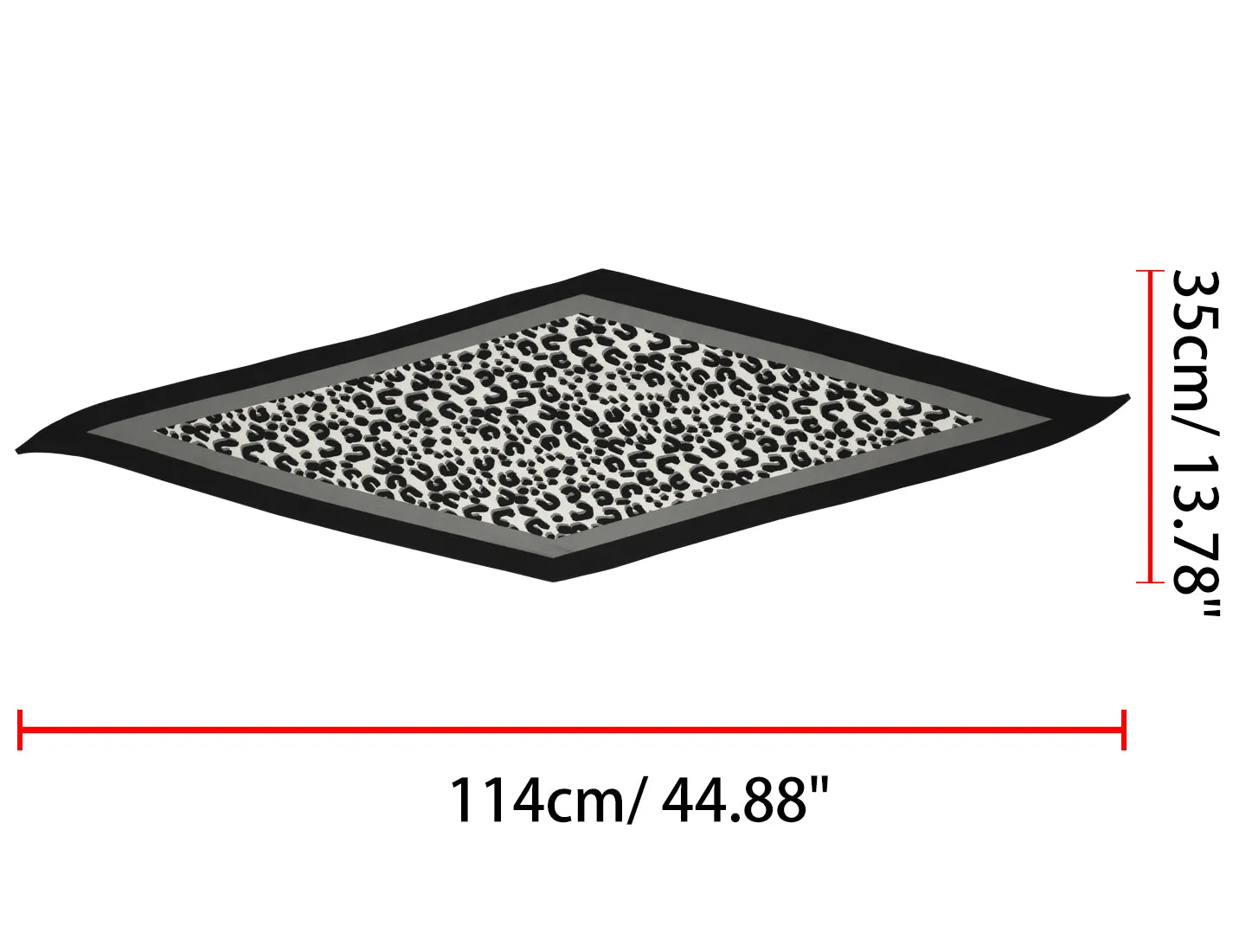 Retro Animal Print Leopard Rhombus Rhombic Neck Scarf Neckerchief sold by Allegra K product image thumbnail 3