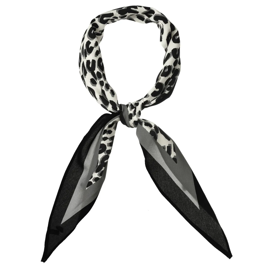 Retro Animal Print Leopard Rhombus Rhombic Neck Scarf Neckerchief sold by Allegra K