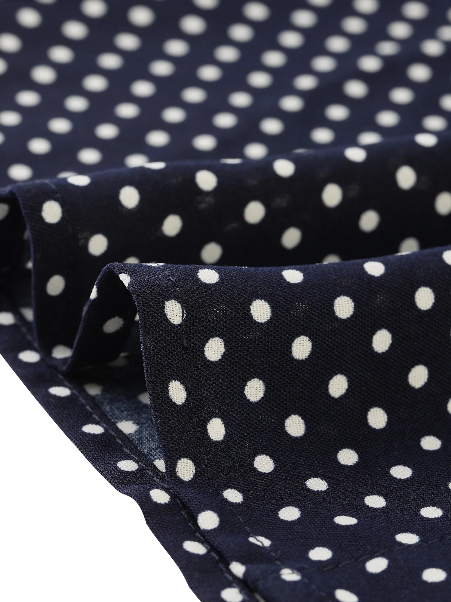 Office Work Blouse Polka Dots V Neck Long Sleeve Shirt sold by Allegra K product image thumbnail 4