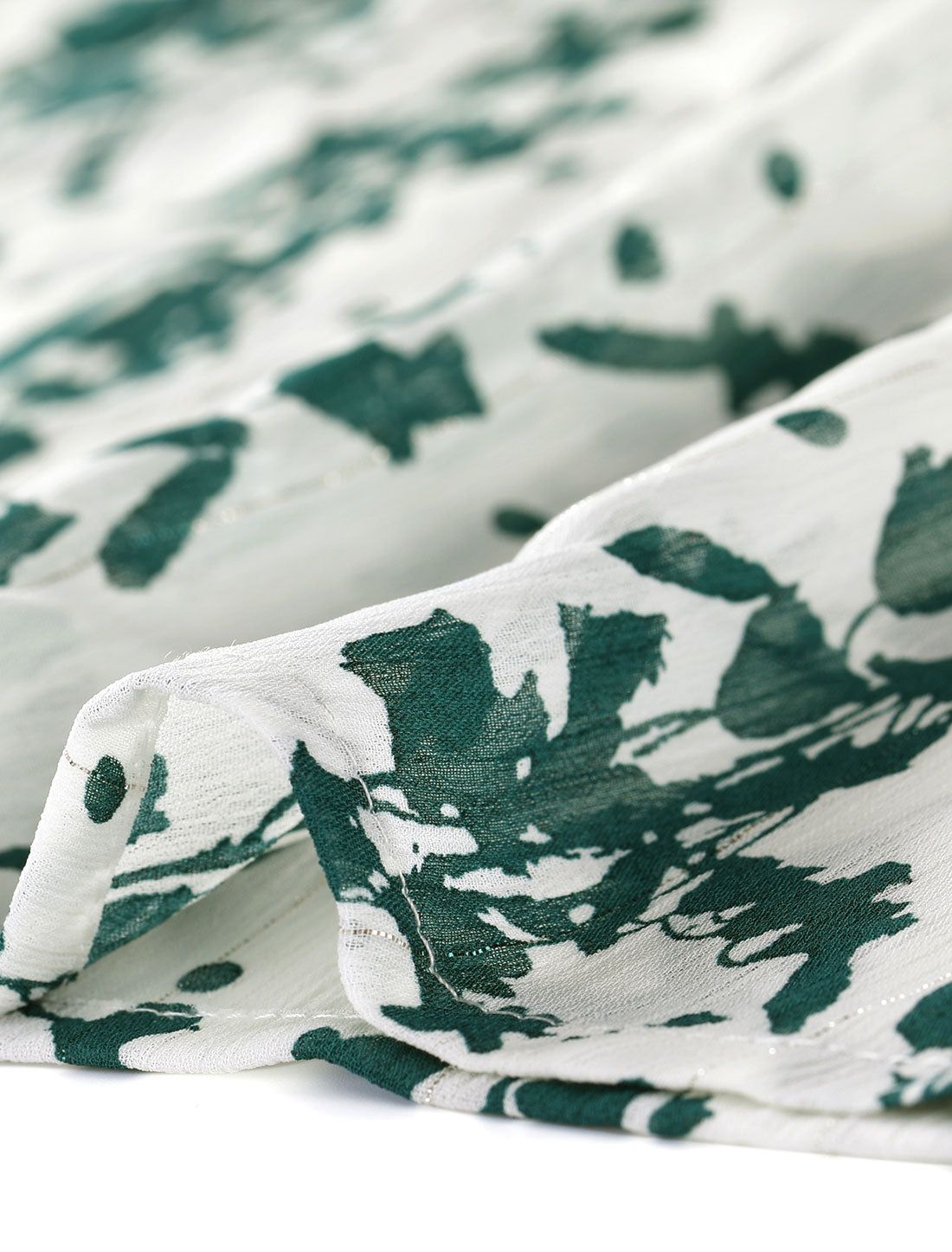 Tie Neck Floral Blouse Long Sleeve Elegant Work Office Top Shirt sold by Allegra K product image thumbnail 5