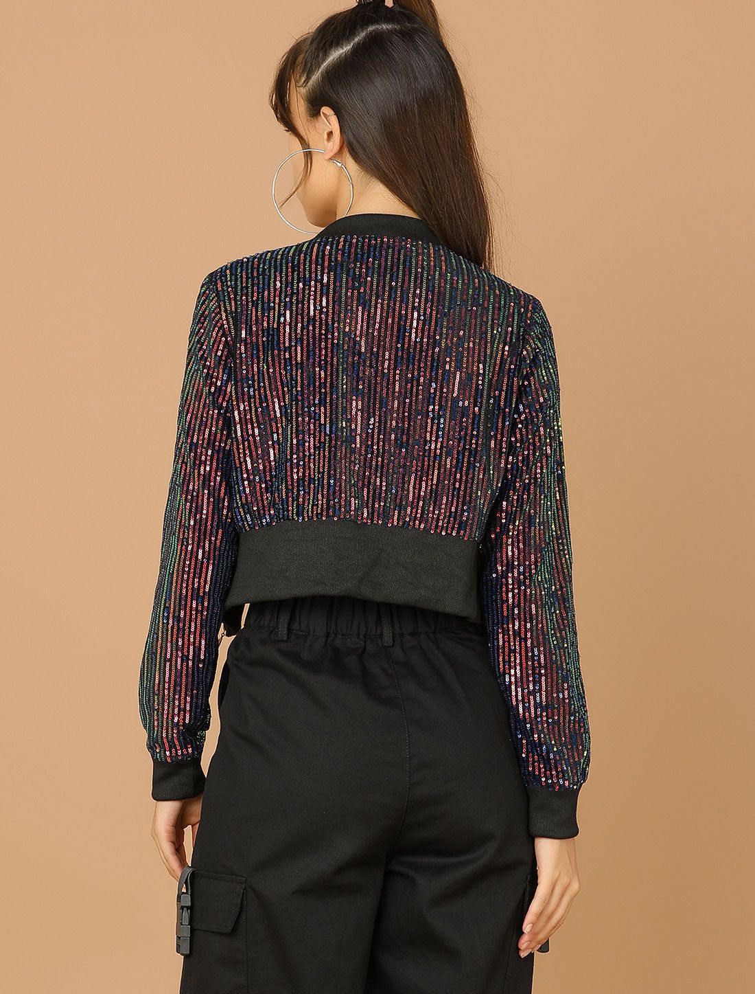 Tie Neck Floral Blouse Long Sleeve Elegant Work Office Top Shirt sold by Allegra K product image thumbnail 2