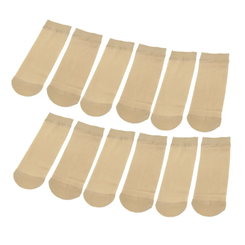 6 Pairs Elastic Ankle High Tights Sheer Socks Stockings for Womens sold by Allegra K