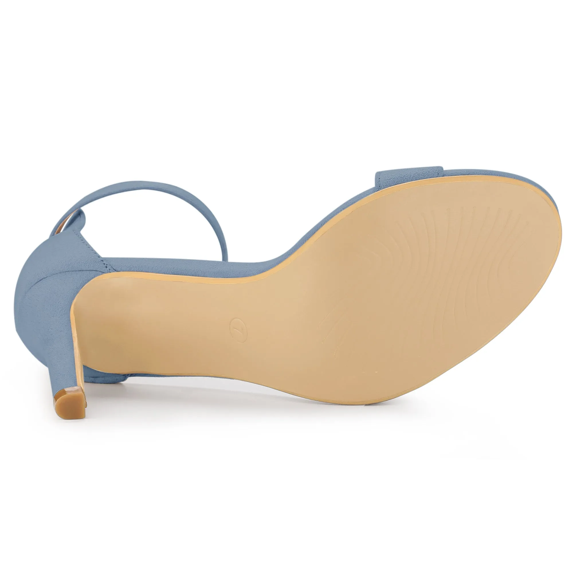 Suede Ankle Strap High Stiletto Heel Sandals sold by Allegra K product image thumbnail 5