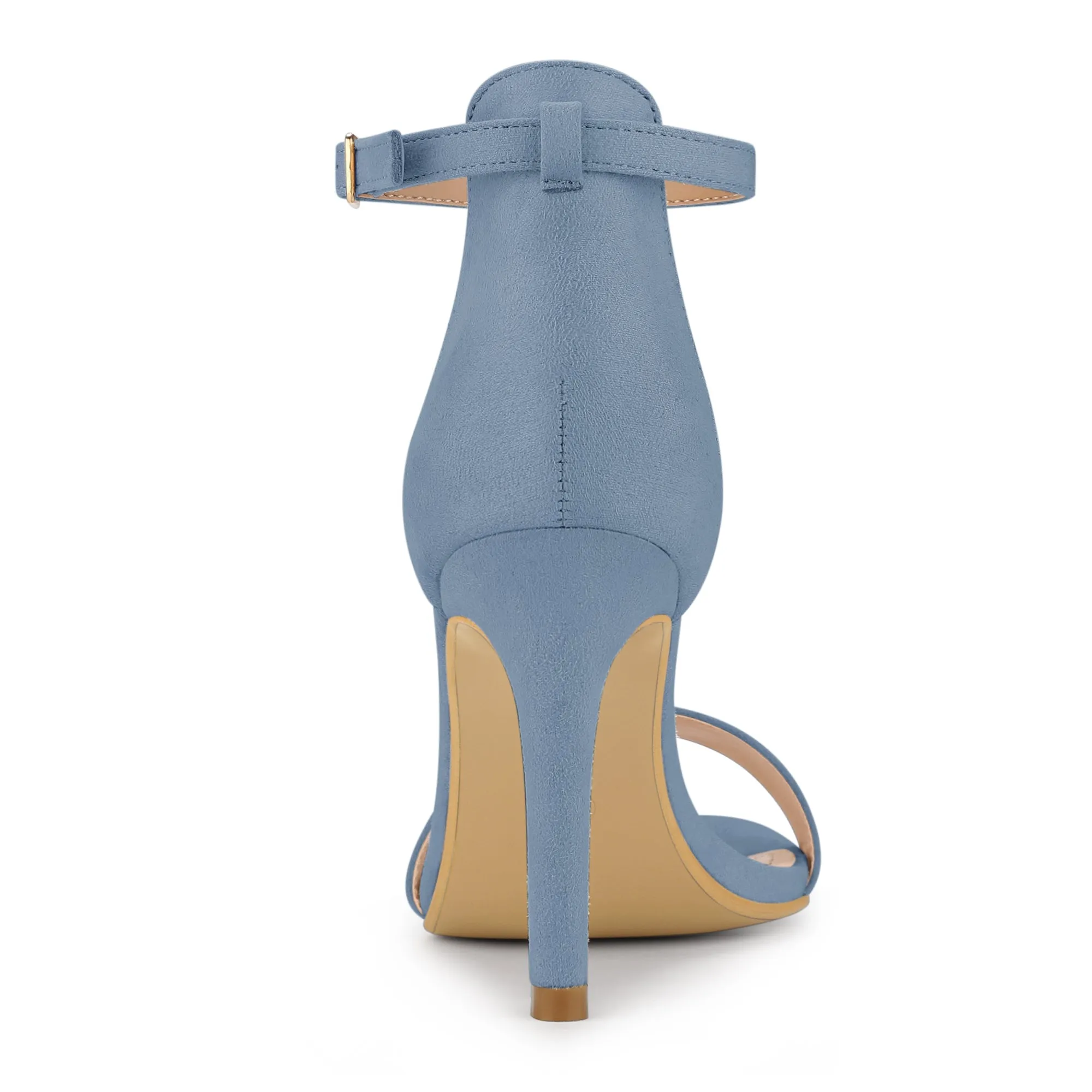 Suede Ankle Strap High Stiletto Heel Sandals sold by Allegra K product image thumbnail 3