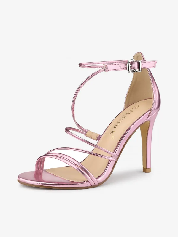 Party Strappy Stiletto High Heel Sandals sold by Allegra K