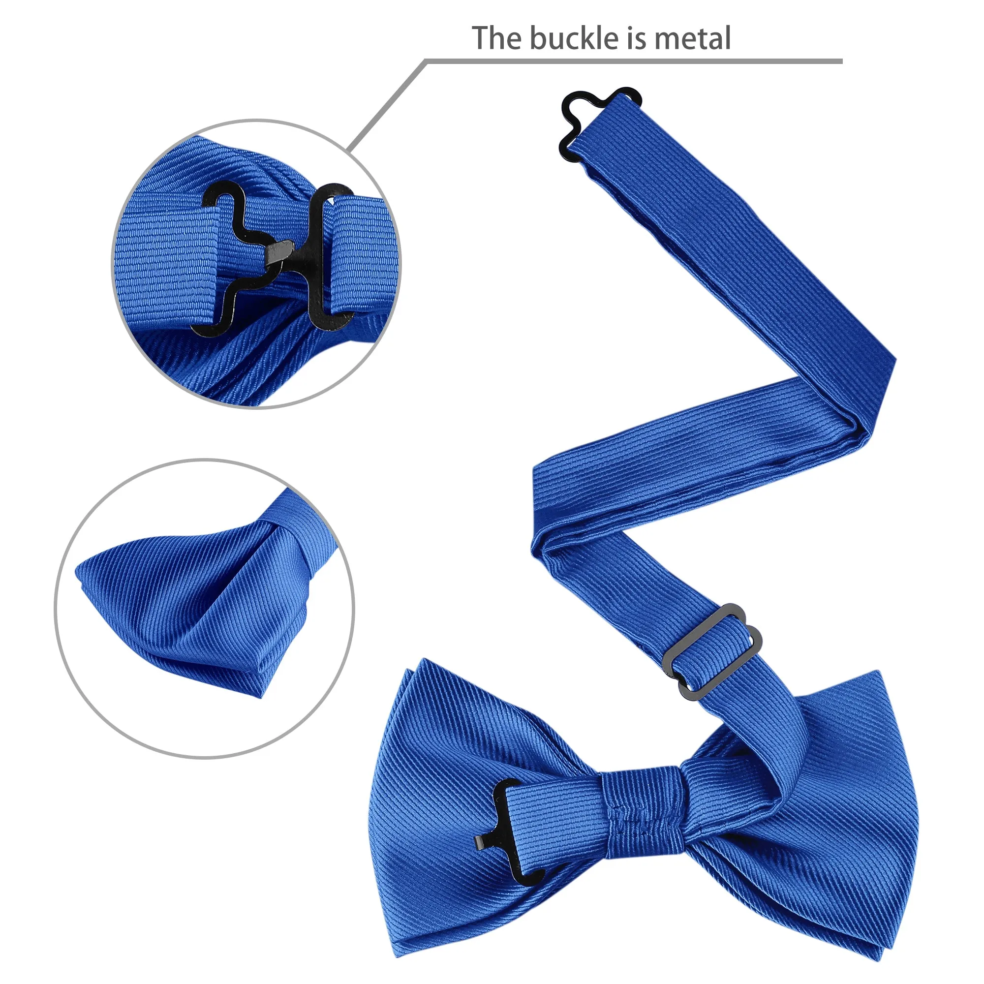 Solid Color Pre-Tied Bow Tie Wedding Party Pocket Square Set sold by Allegra K product image thumbnail 2
